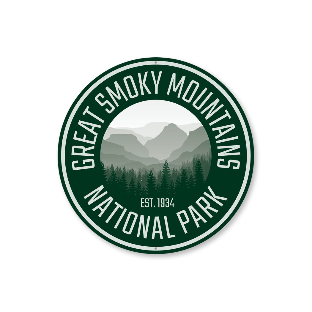 Great Smoky Mountains Park Metal Sign
