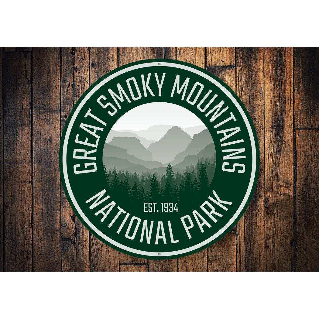 Great Smoky Mountains Park Metal Sign