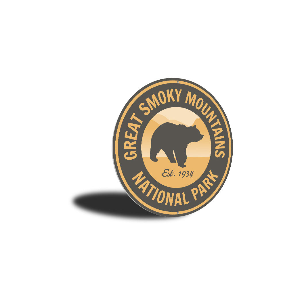 Smoky Mountains National Park Metal Sign