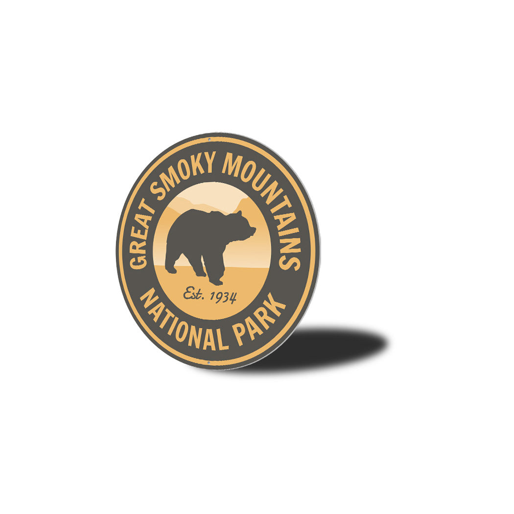 Smoky Mountains National Park Metal Sign