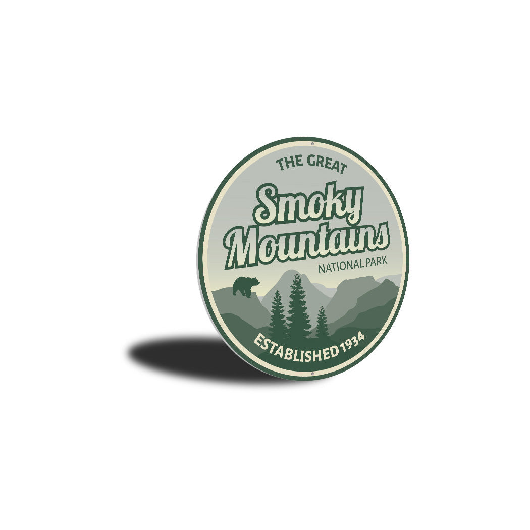 Smoky Mountains Park Metal Sign