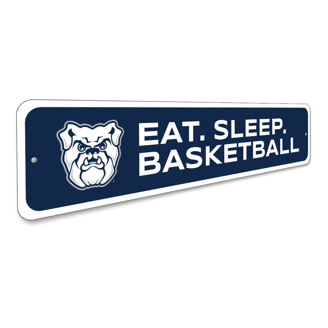 Butler Bulldogs Eat Sleep Basketball Sign