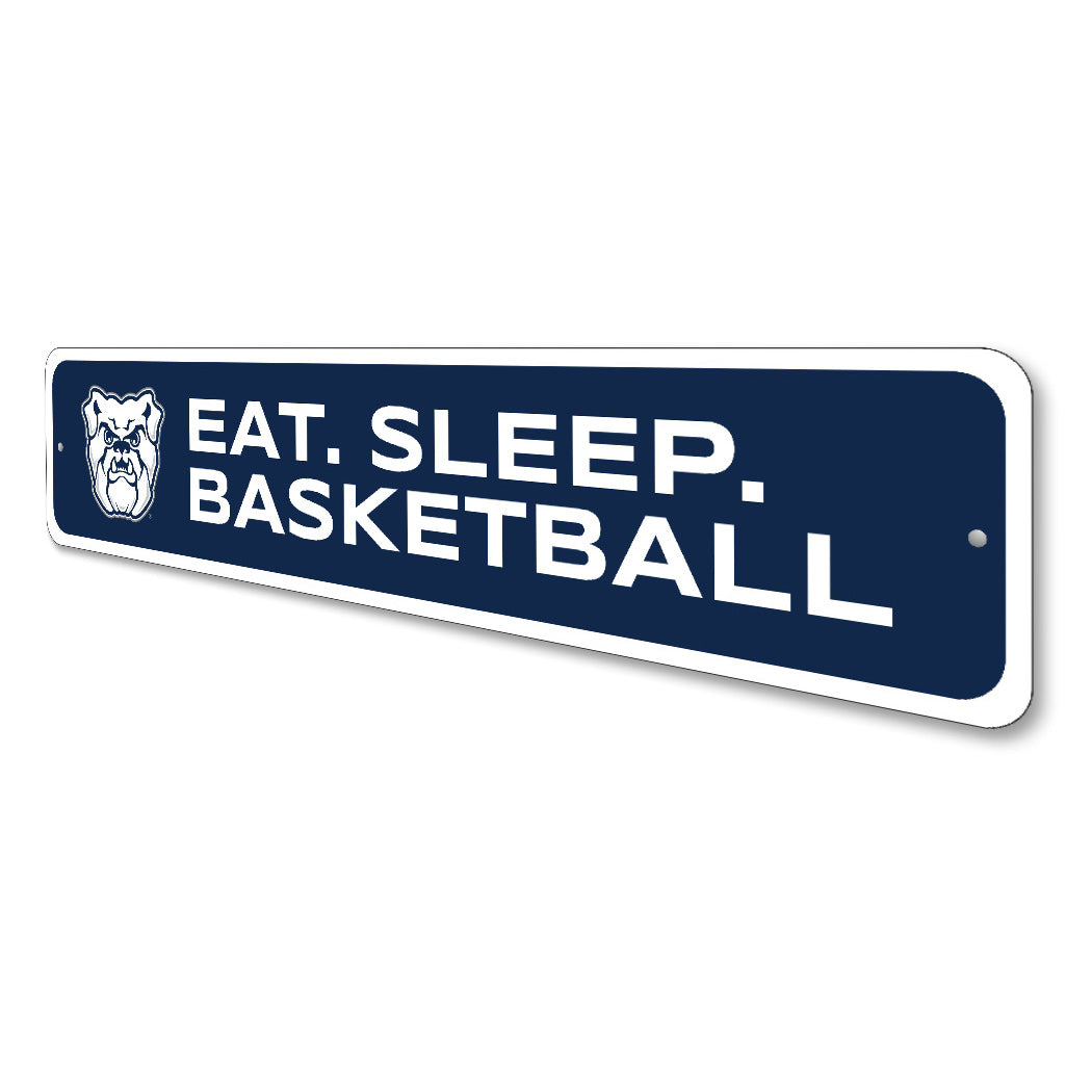 Butler Bulldogs Eat Sleep Basketball Sign