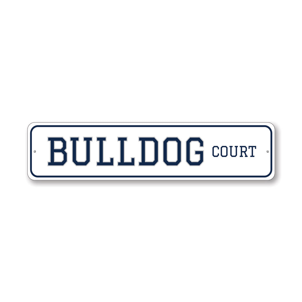 Bulldog Court Butler University Sign