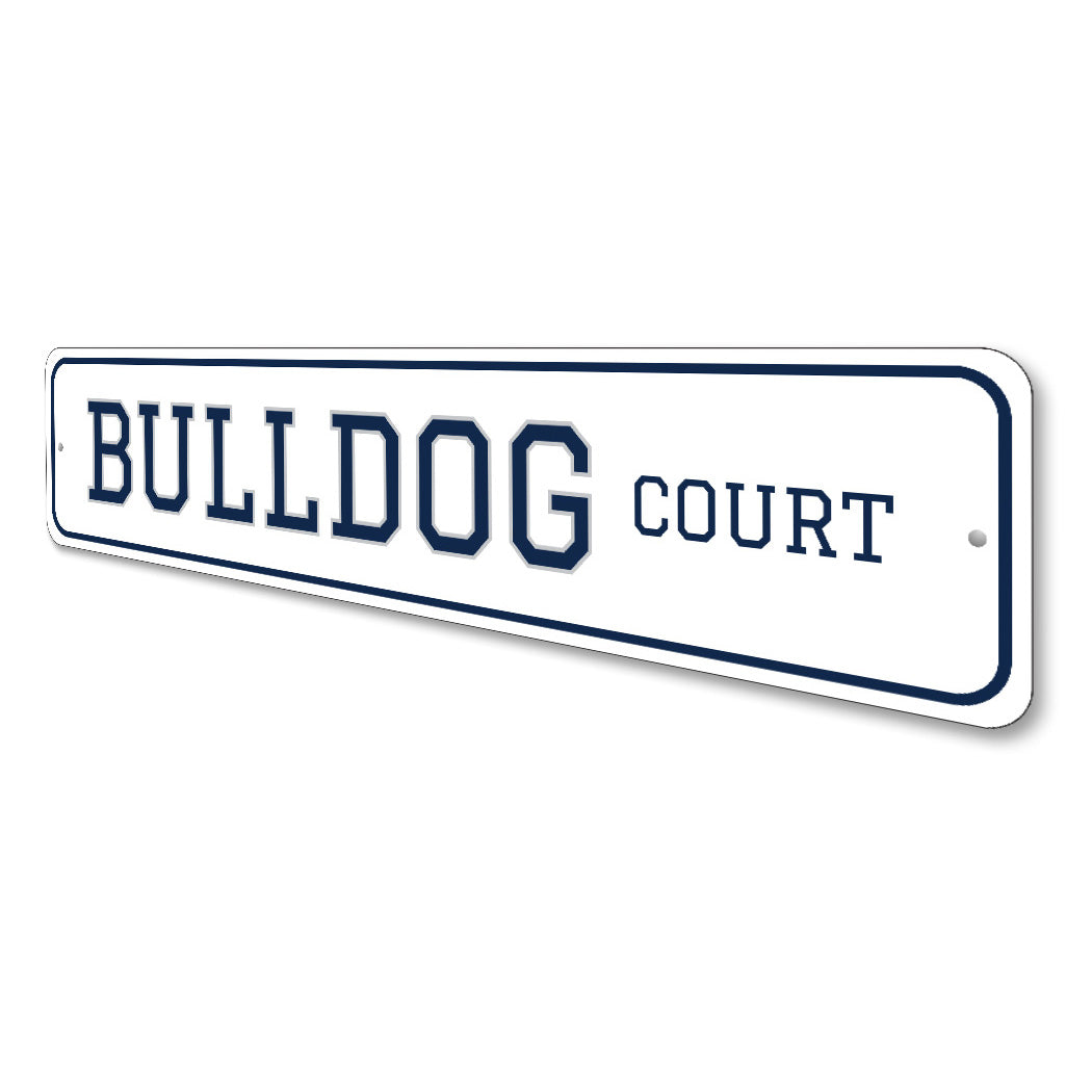 Bulldog Court Butler University Sign