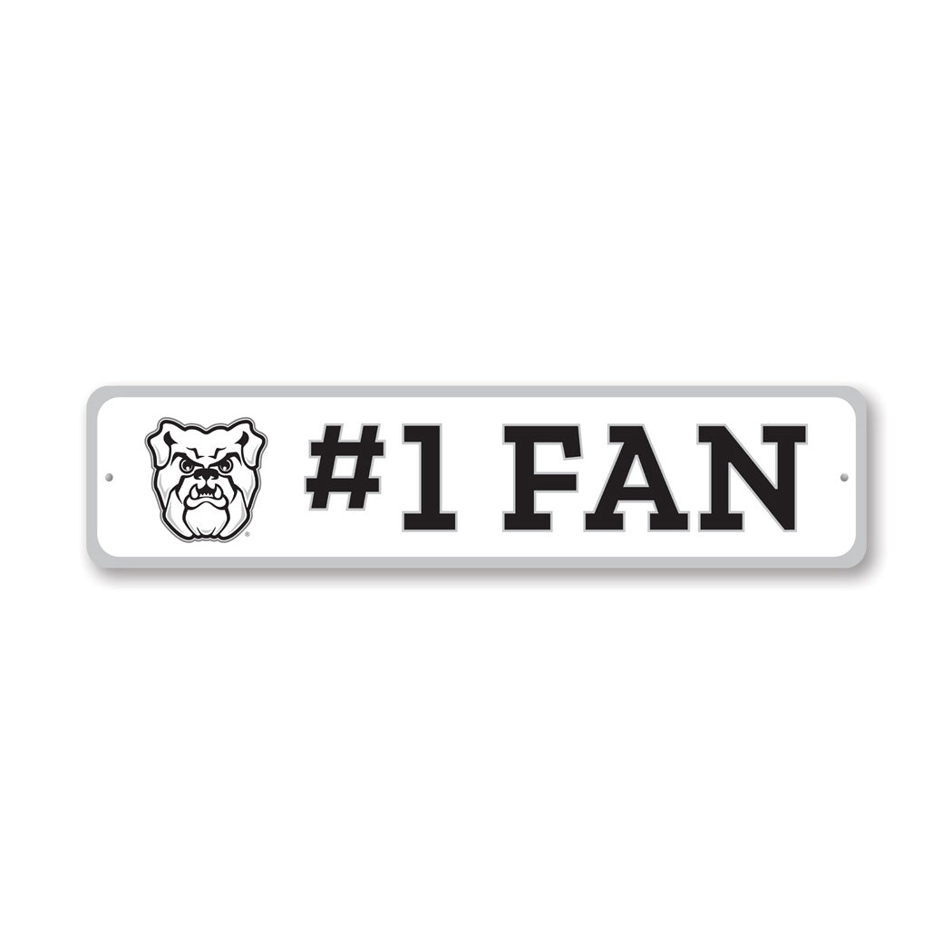 Butler Bulldogs Number 1 Fan Sign