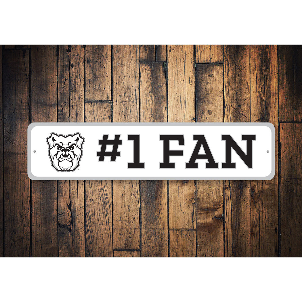 Butler Bulldogs Number 1 Fan Sign
