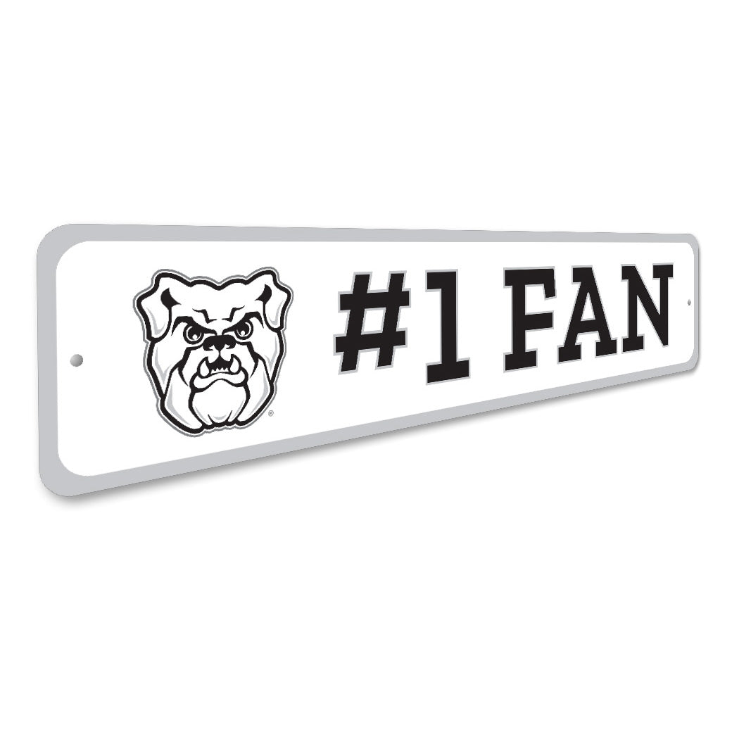 Butler Bulldogs Number 1 Fan Sign