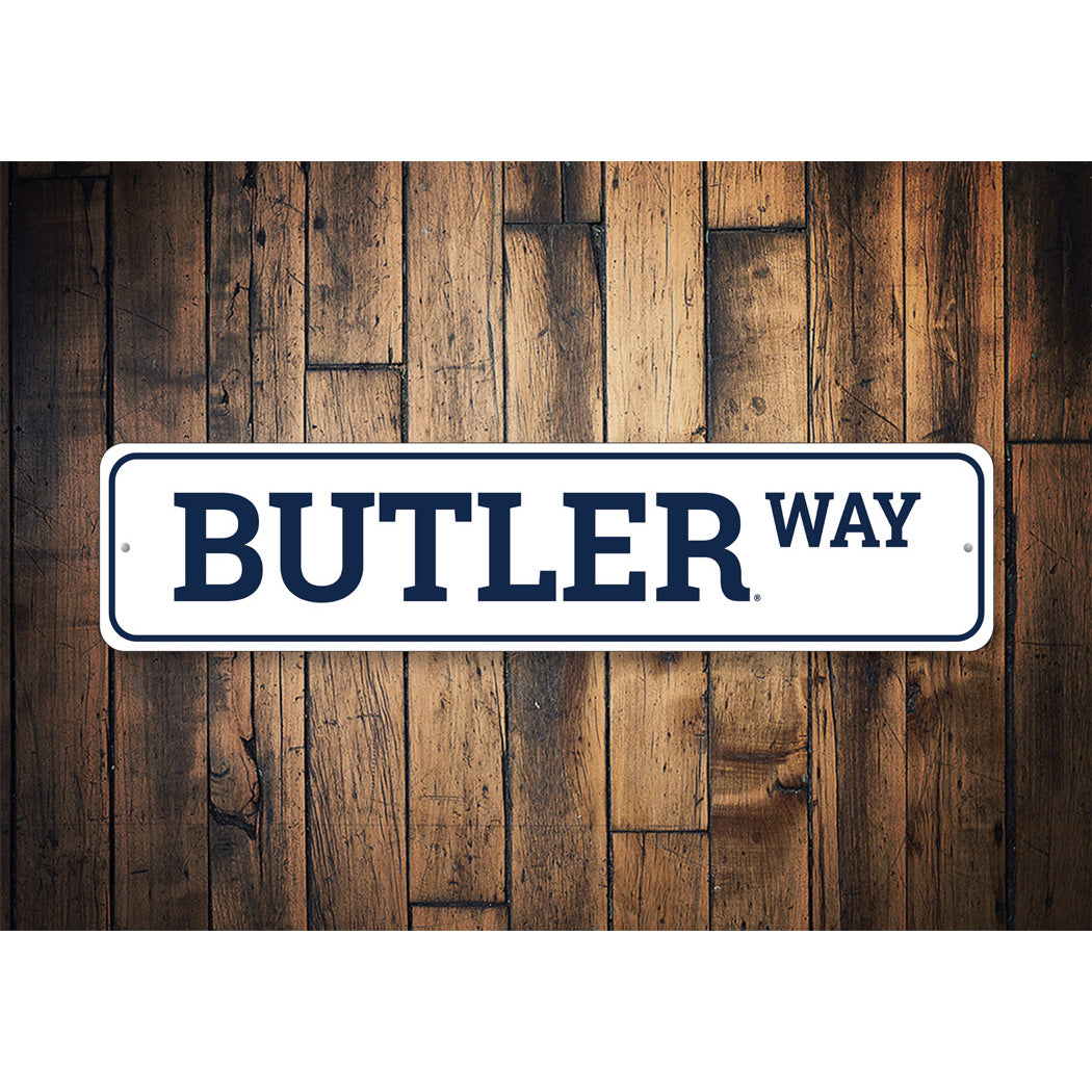 Butler Way Butler University Sign