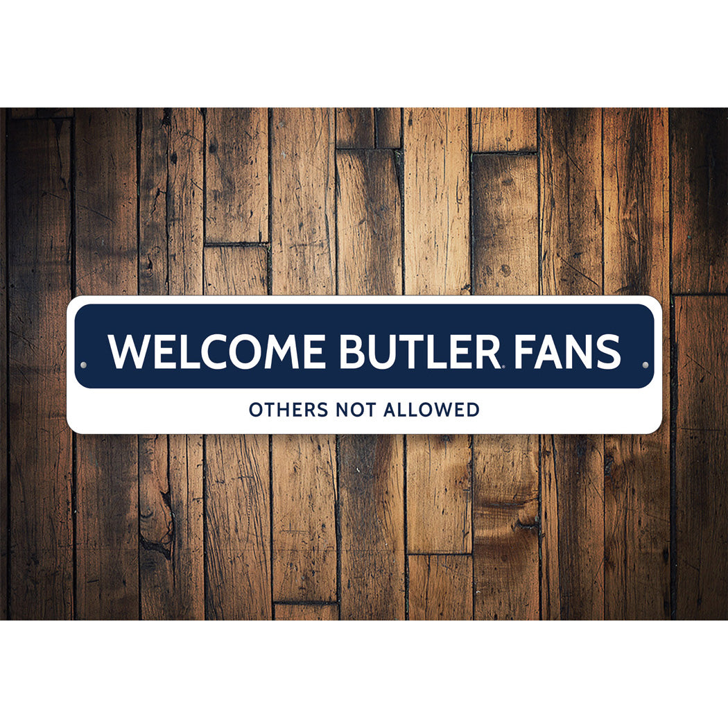 Welcome Butler Fans Butler University Bulldogs Sign
