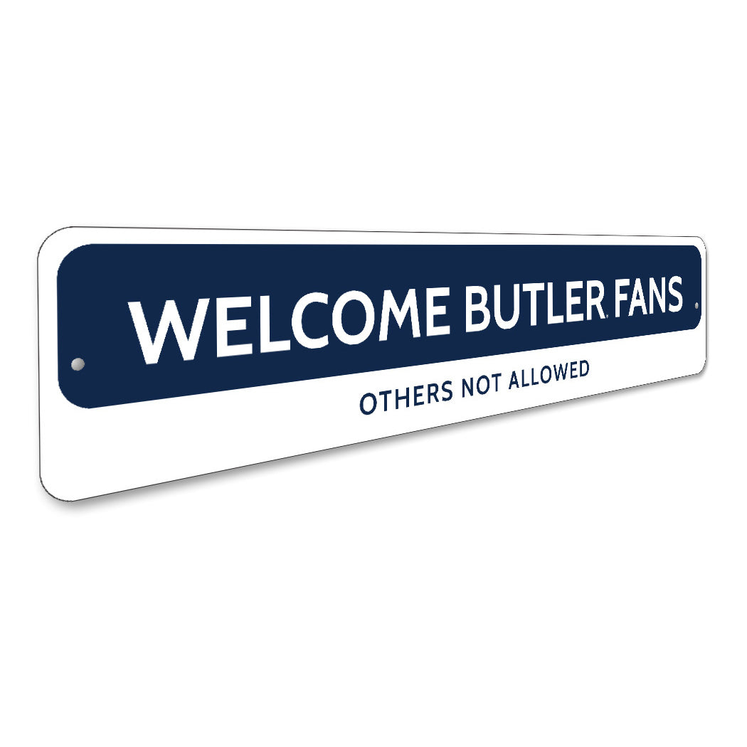 Welcome Butler Fans Butler University Bulldogs Sign