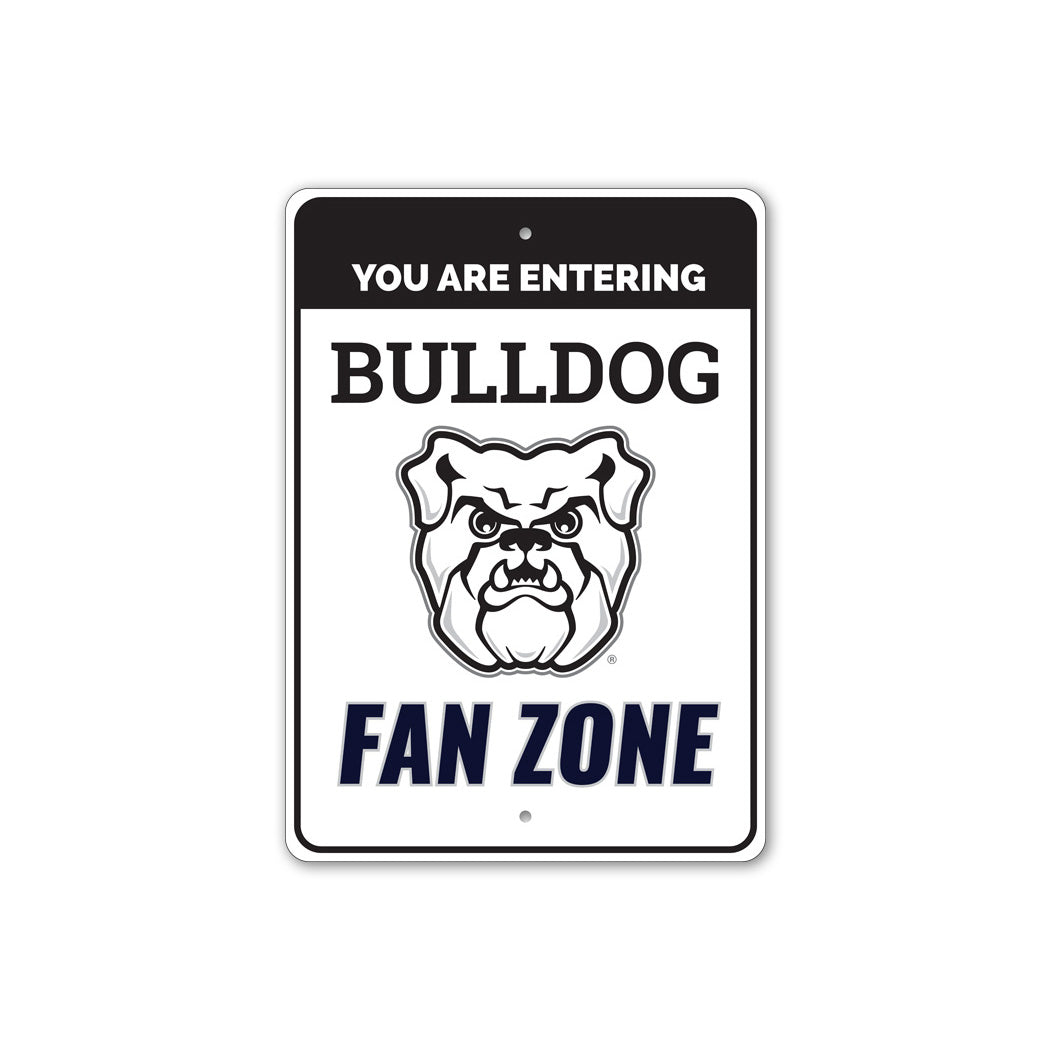 Bulldog Fan Zone Butler University Sign