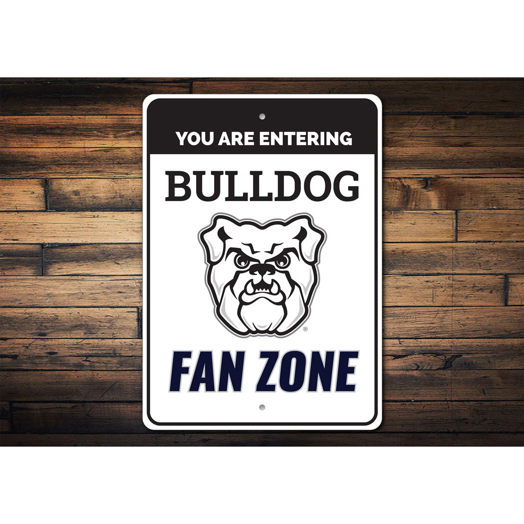 Bulldog Fan Zone Butler University Sign