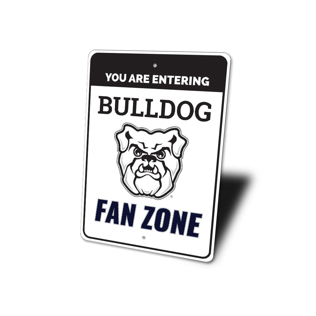 Bulldog Fan Zone Butler University Sign