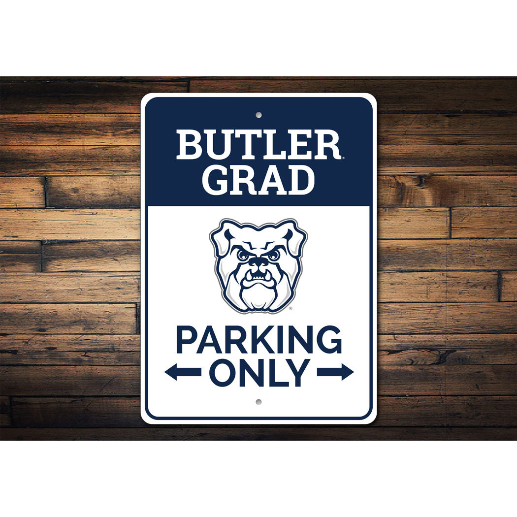 Butler Grad Parking Only Butler University Sign