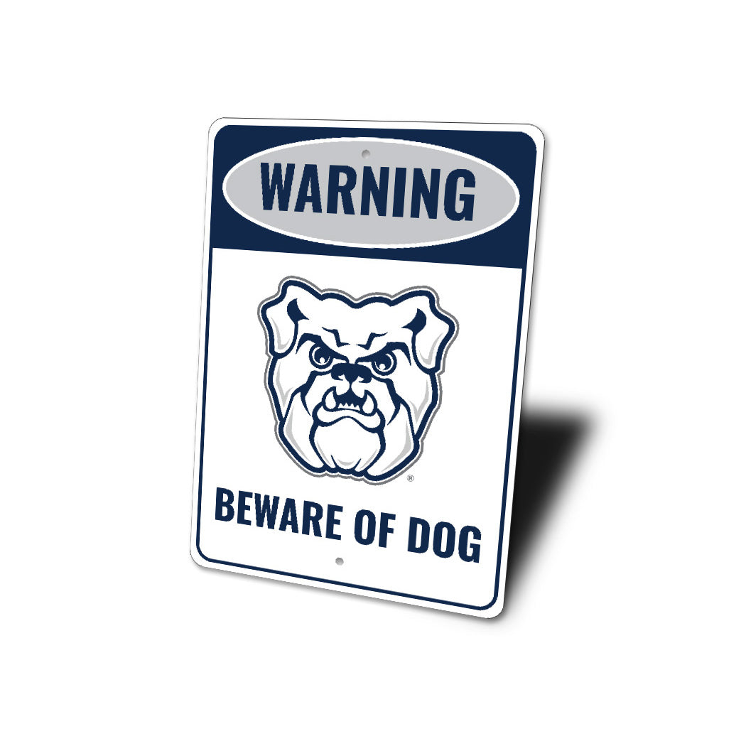Warning Beware Of Dog Butler Bulldogs Sign
