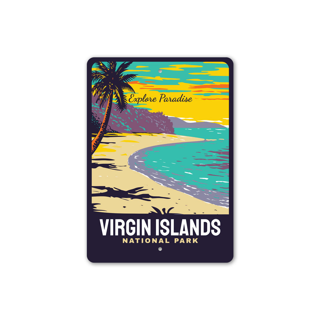 Virgin Islands National Park Explore Paradise Signs