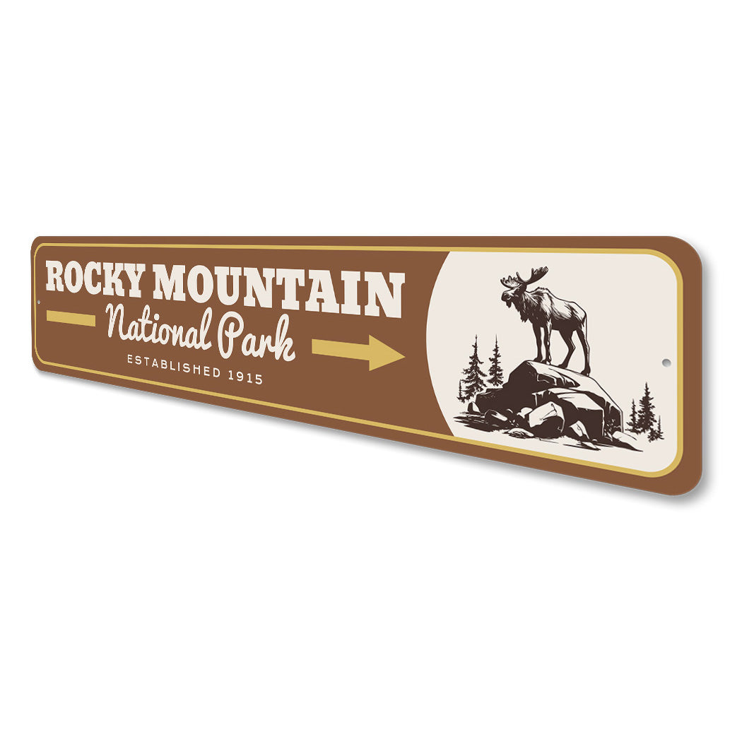 Rocky Mountain National Park Established 1915 Sign
