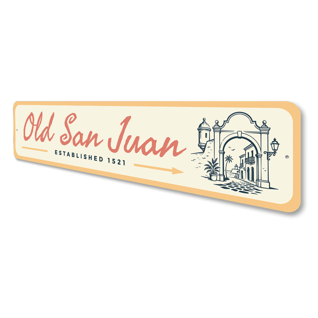 Old San Juan Puerto Rico Established 1521 Sign