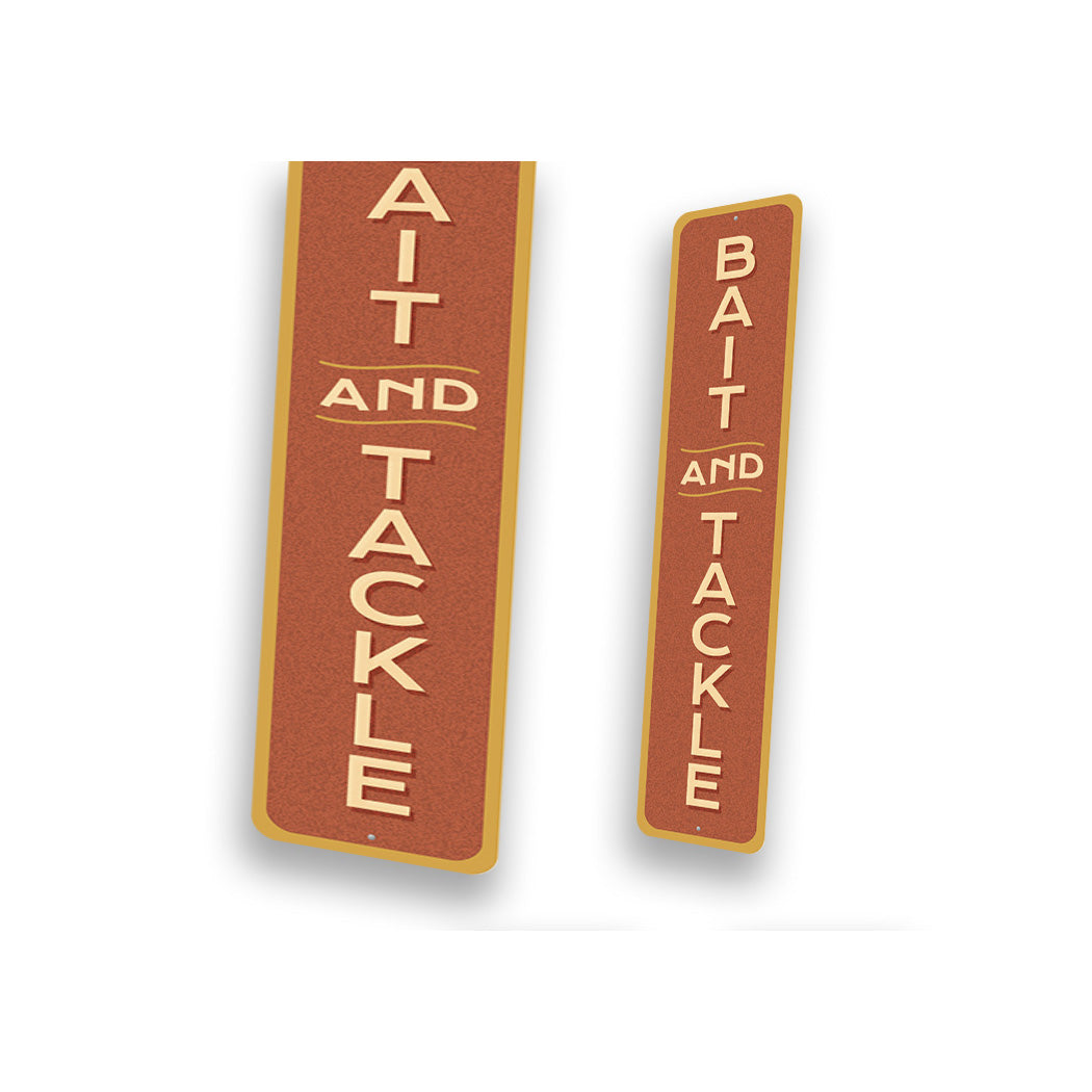 Bait And Tackle Vertical Sign