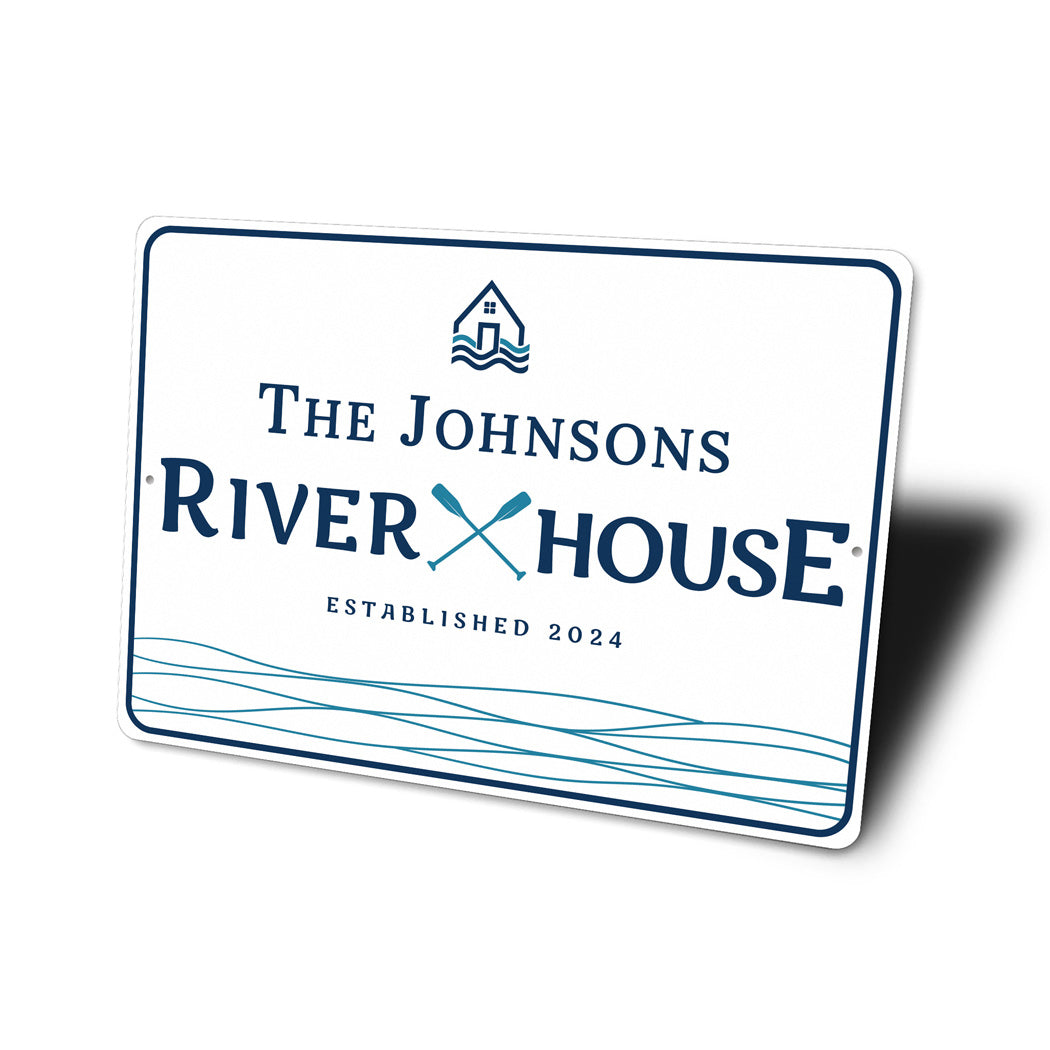 Personalized River House Established Year Sign