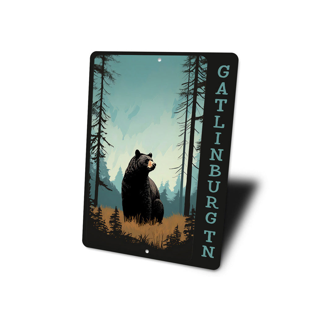 Bear Gatlinburg Tennessee Sign