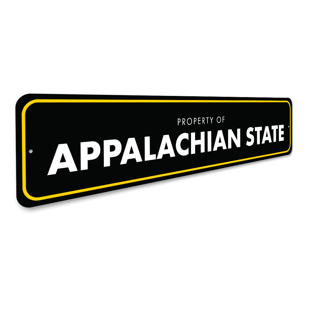 Property Of Appalachian State Metal Decor Sign