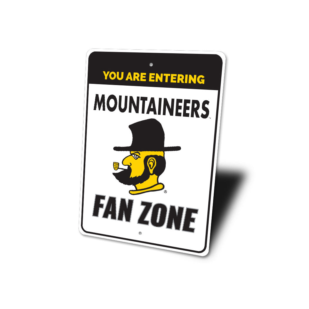 You Are Entering Mountaineers Fan Zone App Athletics Sign