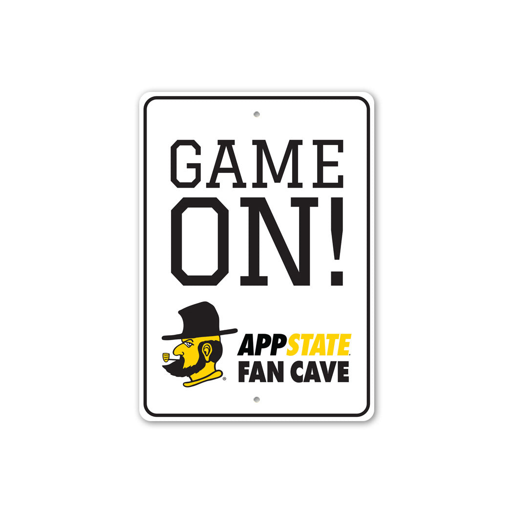 Game On Appstate Fan Cave Appalachian Athletics Sign