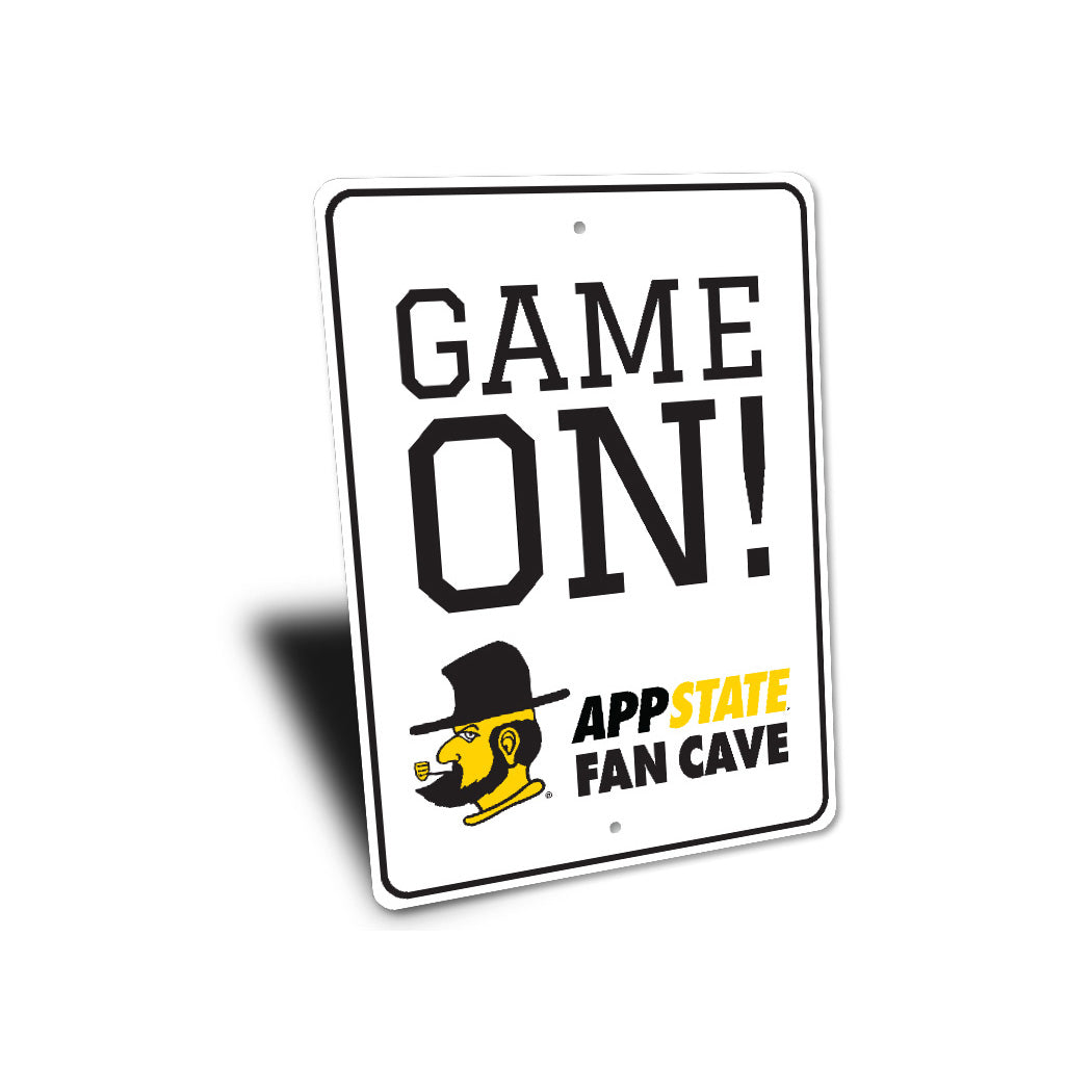 Game On Appstate Fan Cave Appalachian Athletics Sign