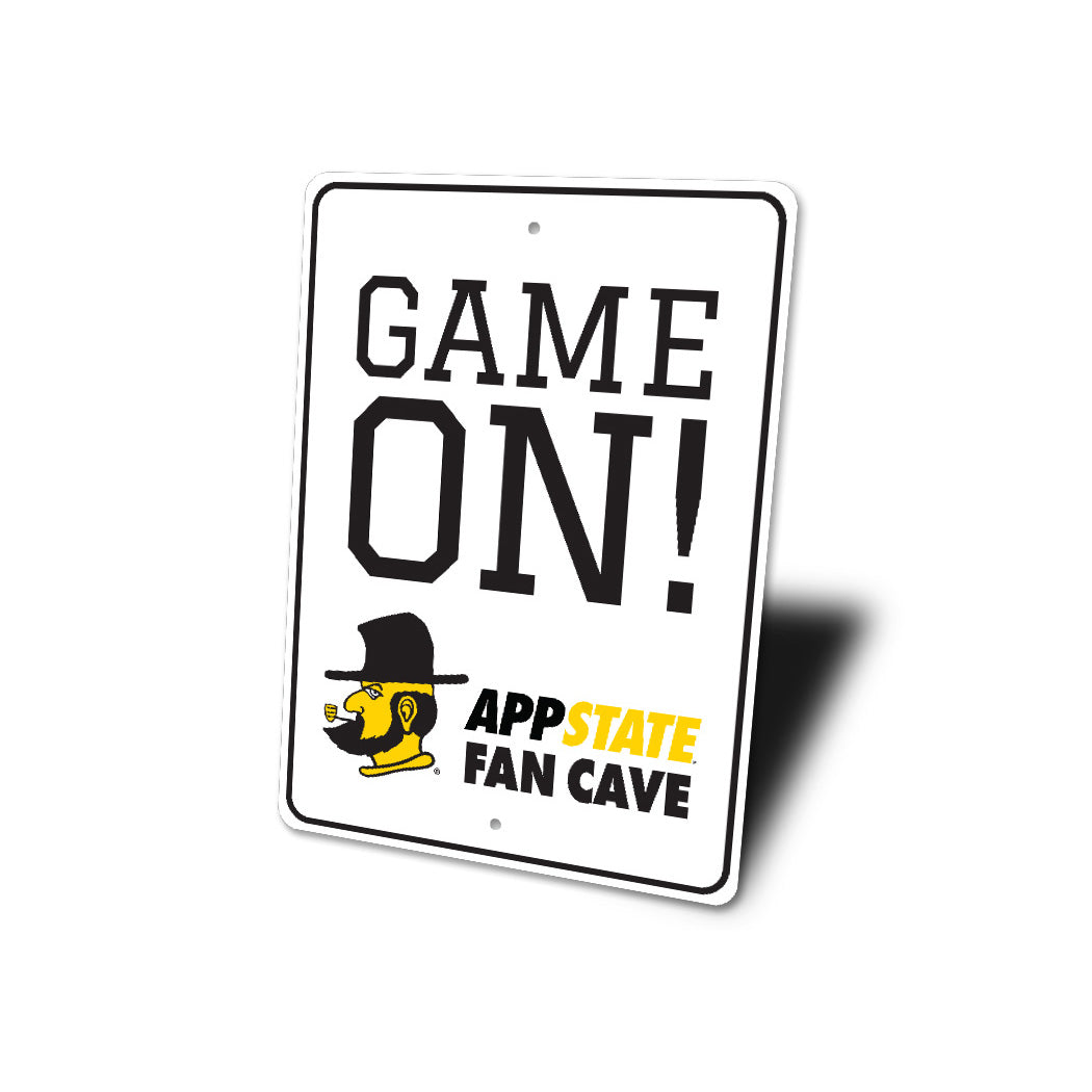 Game On Appstate Fan Cave Appalachian Athletics Sign