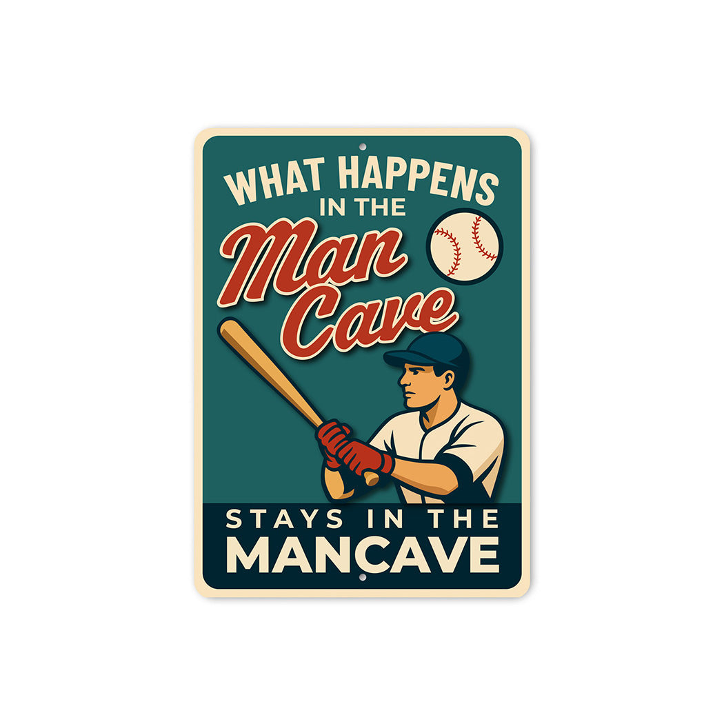 The Original Man Cave Sign What Happens Stays Here
