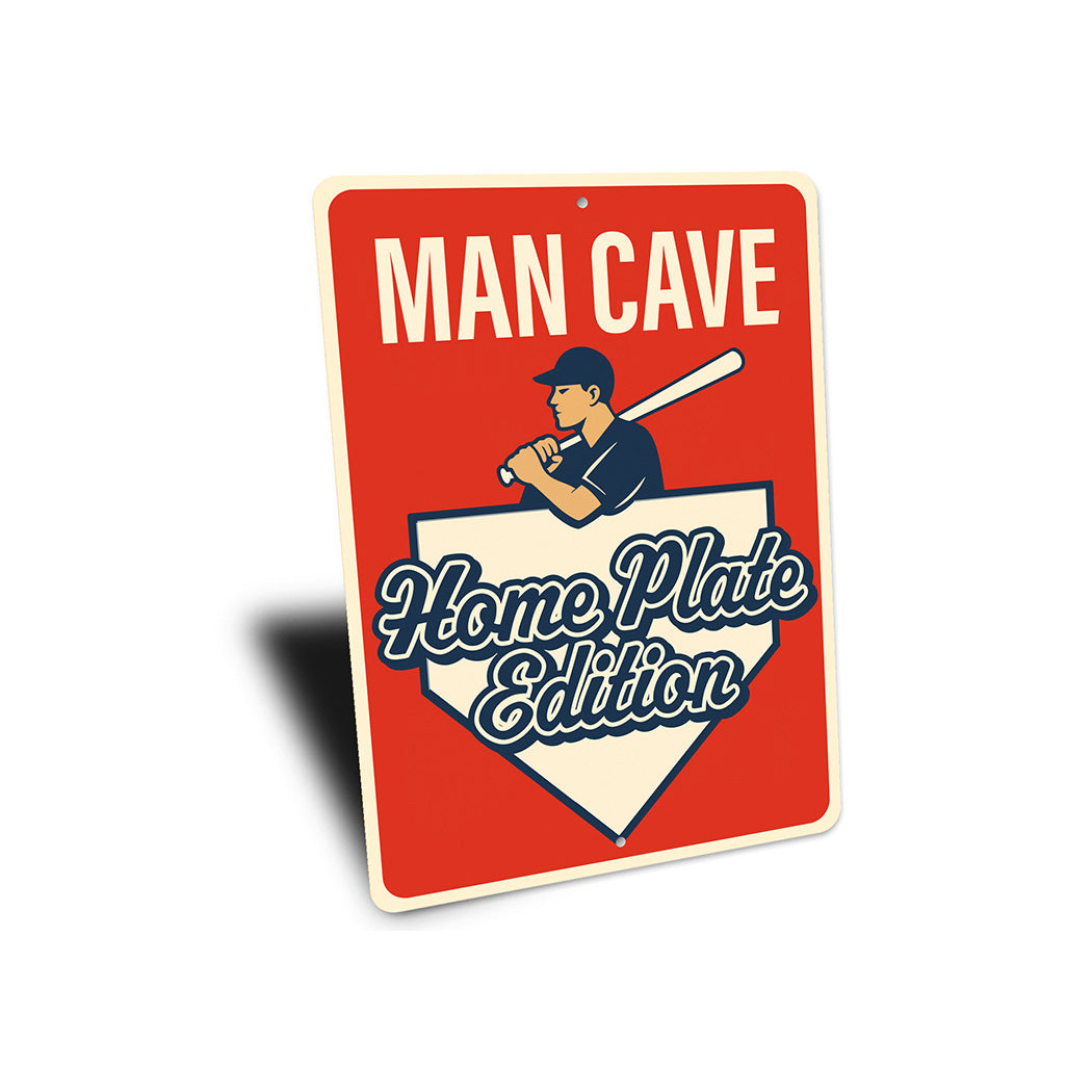 Baseball Lover's Man Cave Sign Home Plate Sign