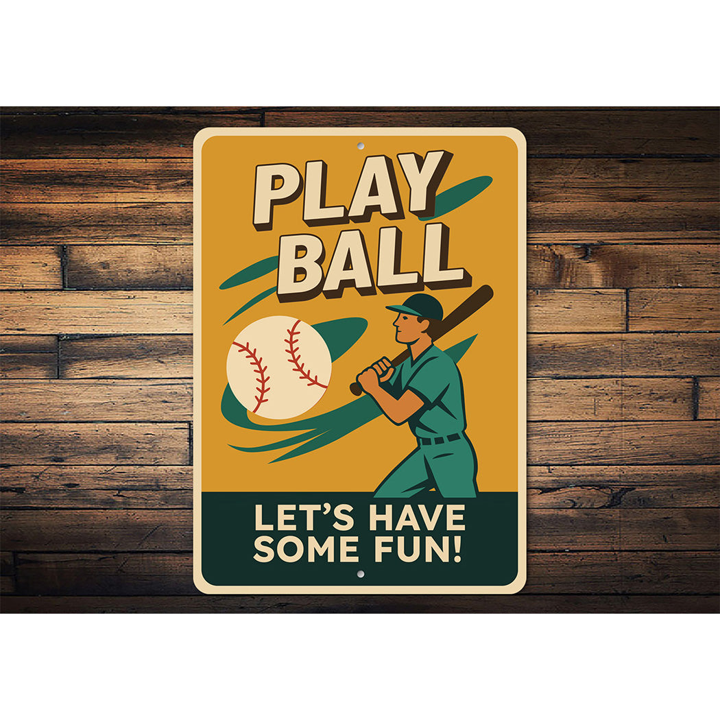 Sports Fan Wall Art Let's Have Some Fun Aluminum