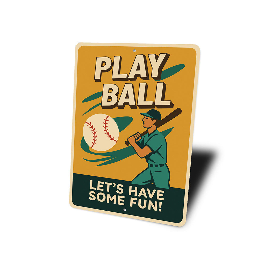 Sports Fan Wall Art Let's Have Some Fun Aluminum