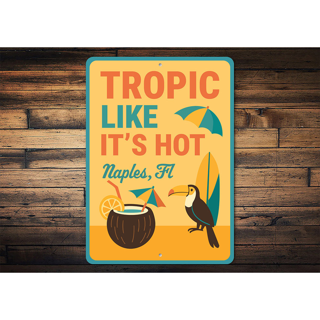 Retro Tropical Metal Wall Art Tropic Like It's Hot Decor