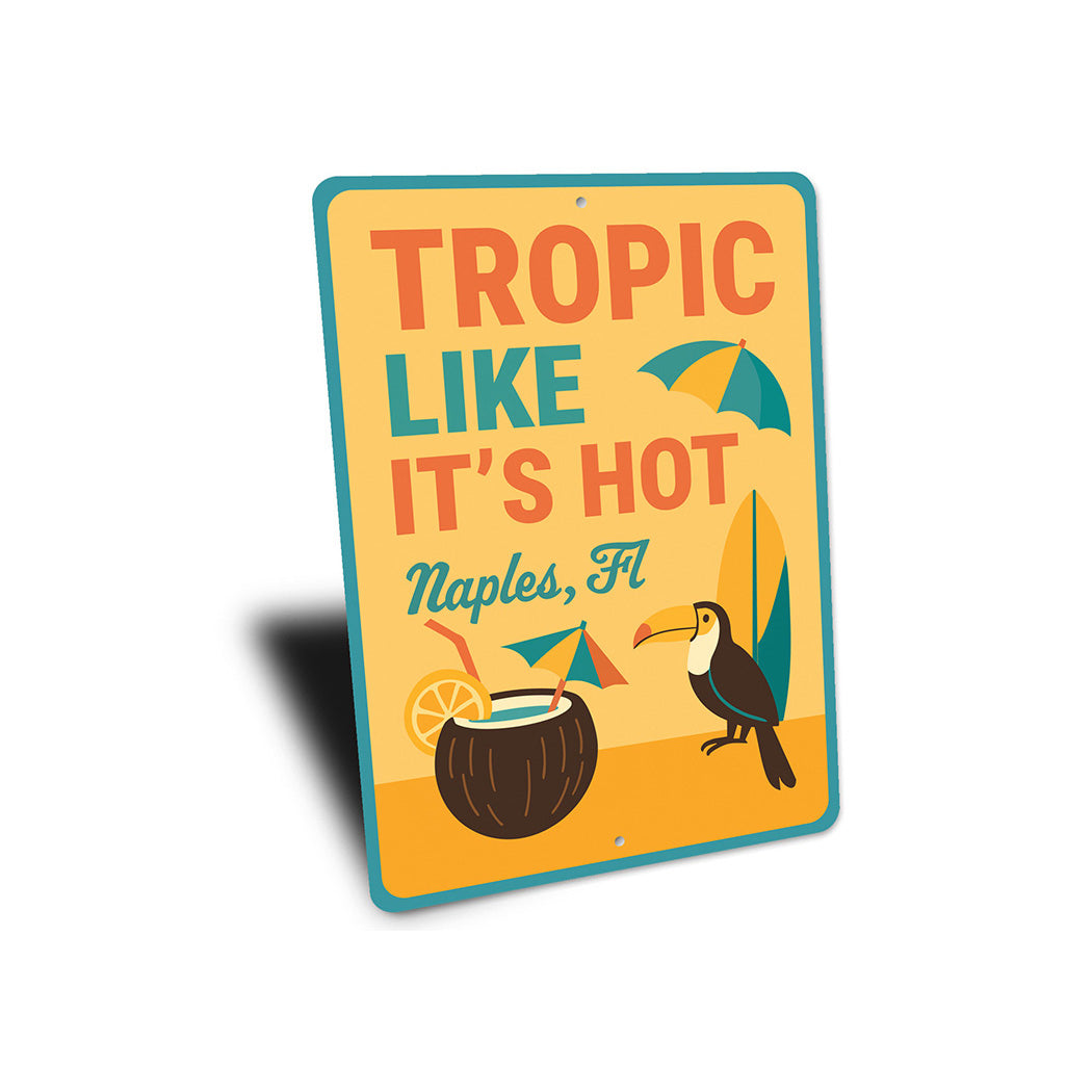Retro Tropical Metal Wall Art Tropic Like It's Hot Decor