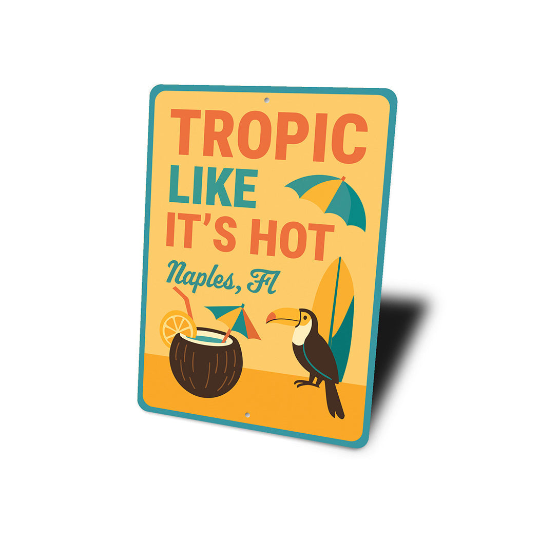 Retro Tropical Metal Wall Art Tropic Like It's Hot Decor
