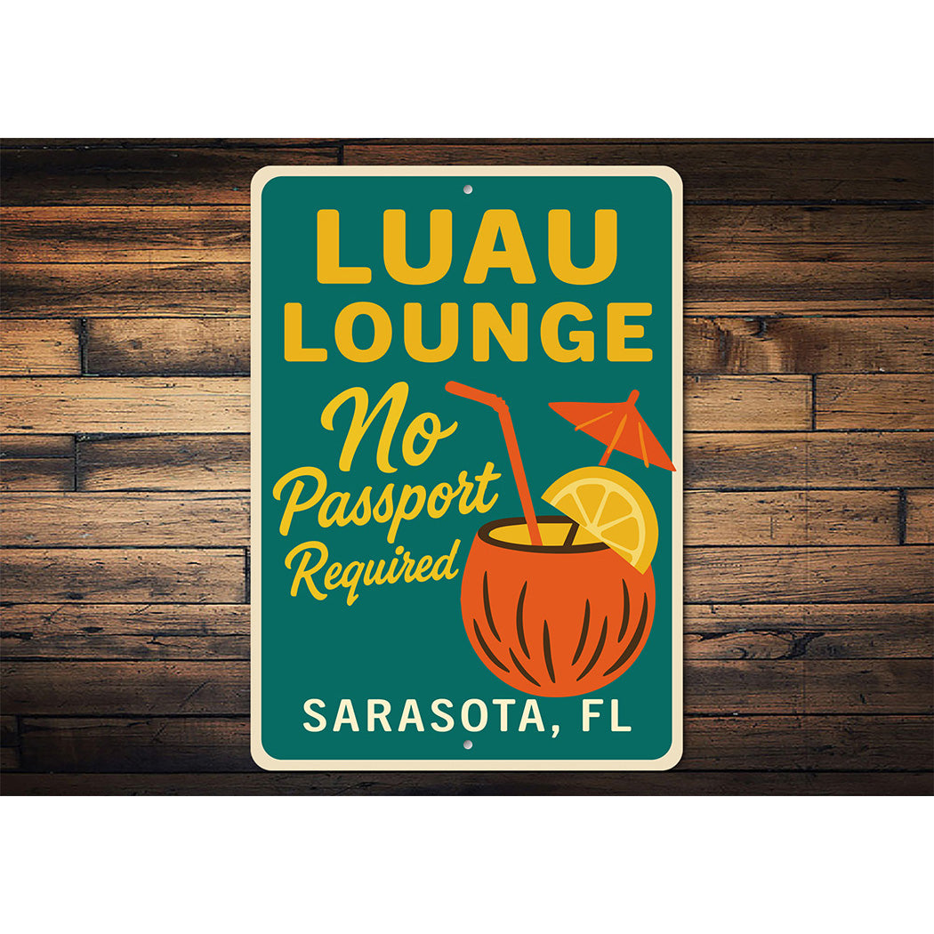 Retro Tiki Bar Sign Luau Lounge Florida Decor