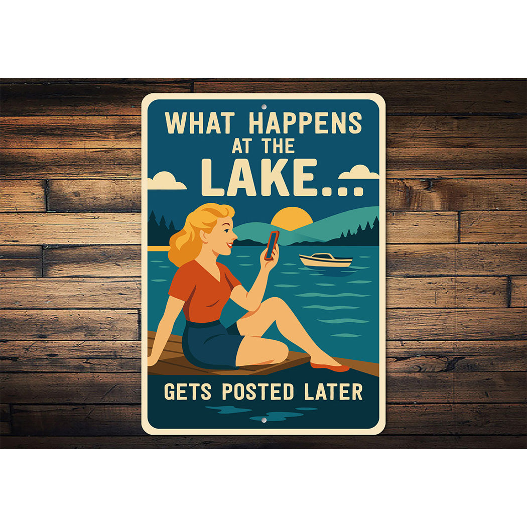 What Happens at the Lake Aluminum Sign Gets Posted Later