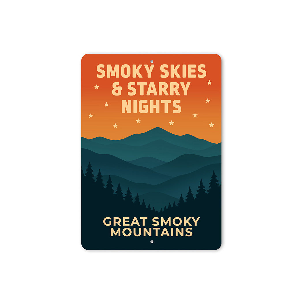 Smoky Skies And Starry Nights Great Smoky Mountains Sign