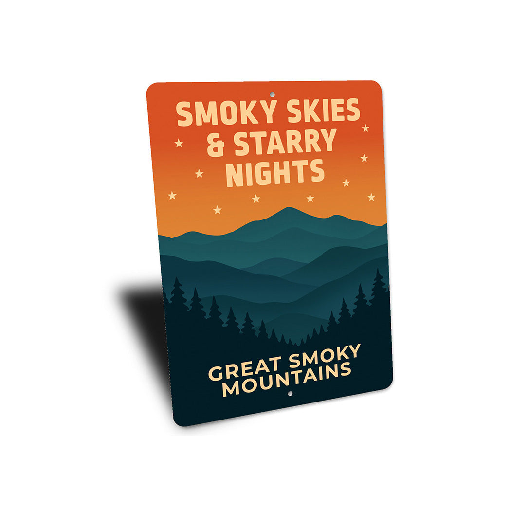 Smoky Skies And Starry Nights Great Smoky Mountains Sign