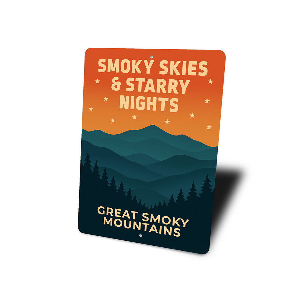Smoky Skies And Starry Nights Great Smoky Mountains Sign