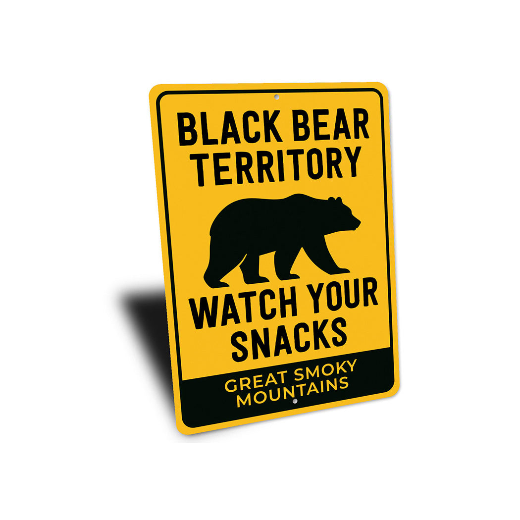 Black Bear Territory Sign Great Smoky Mountains Humor