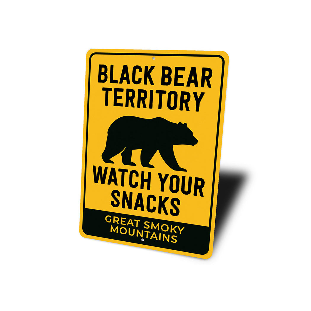 Black Bear Territory Sign Great Smoky Mountains Humor