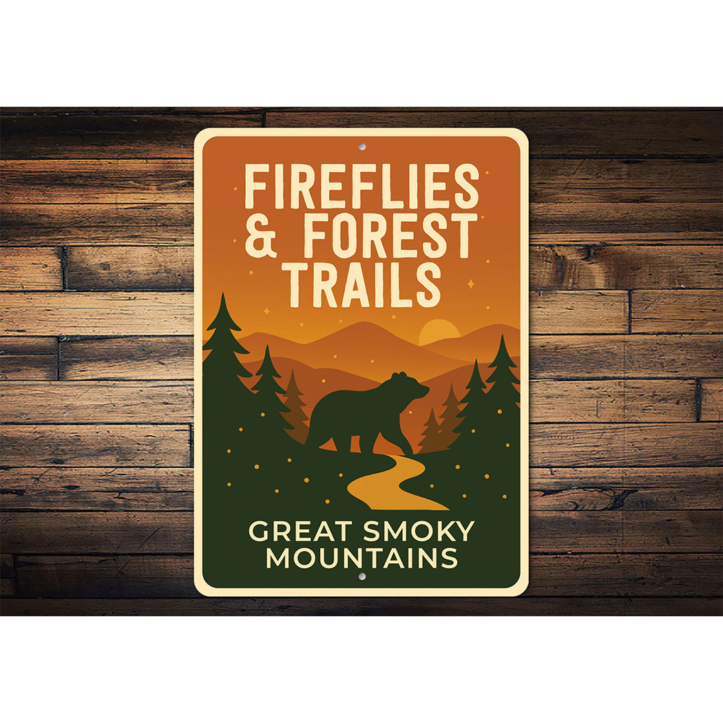 Fireflies & Forest Trails Sign Great Smoky Mountains