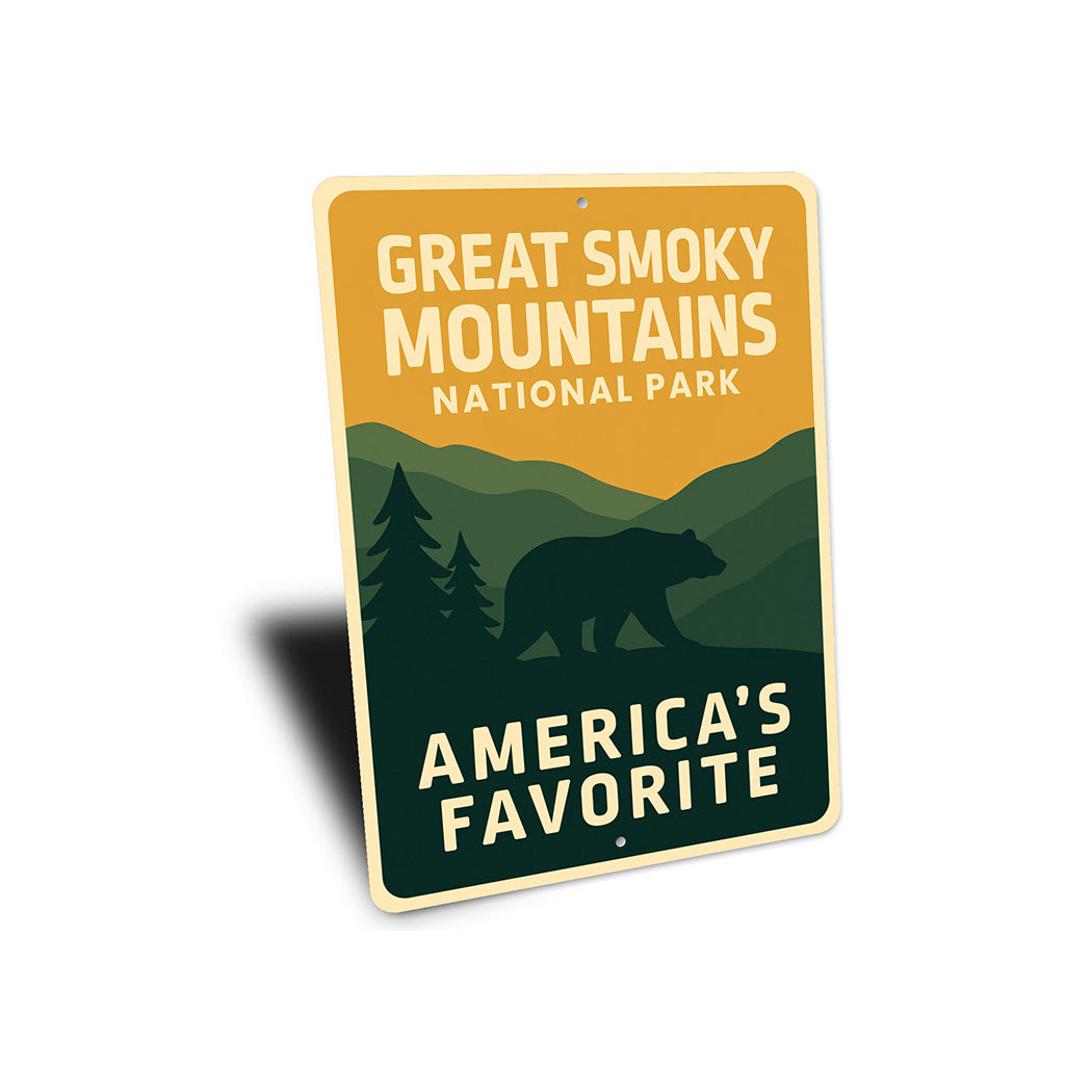 Great Smoky Mountains Sign America's Favorite Park Decor
