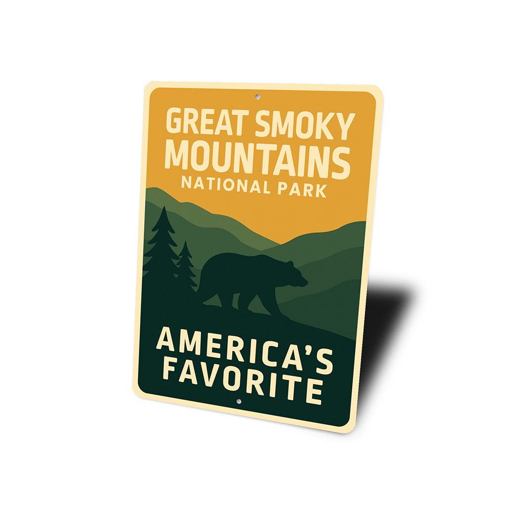 Great Smoky Mountains Sign America's Favorite Park Decor