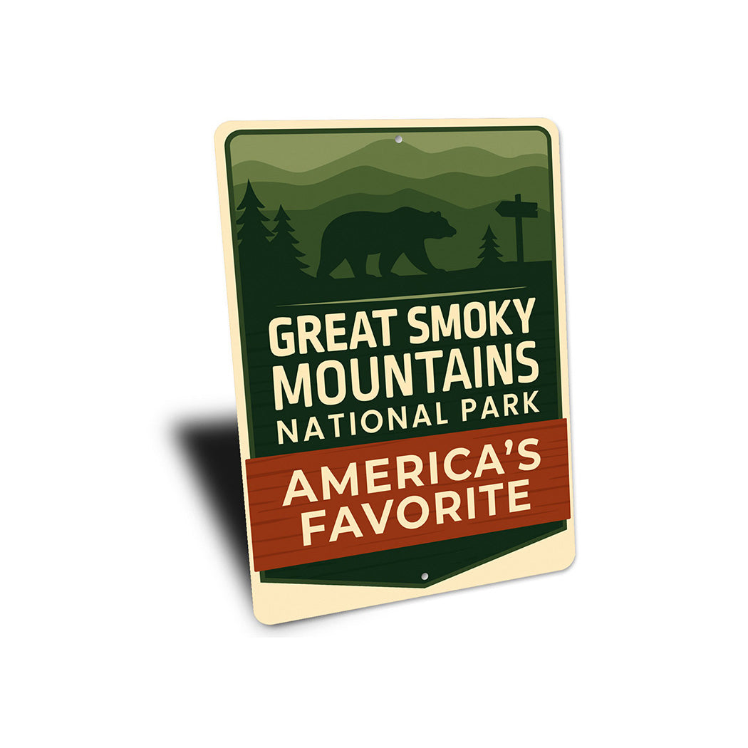 Great Smoky Mountains Sign America's Favorite Park