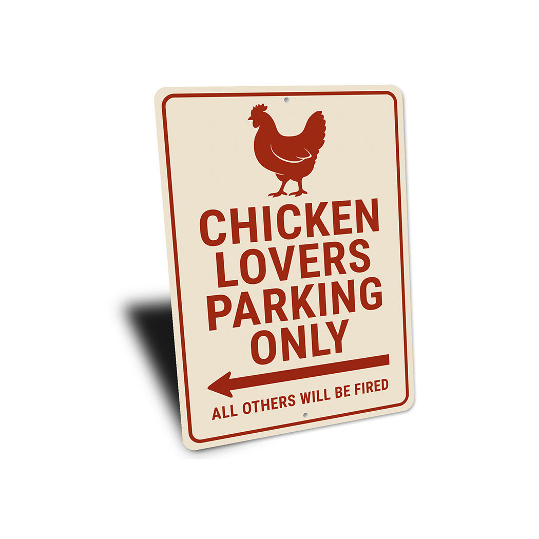 Chicken Lovers Parking Only Sign Funny Farmhouse Decor
